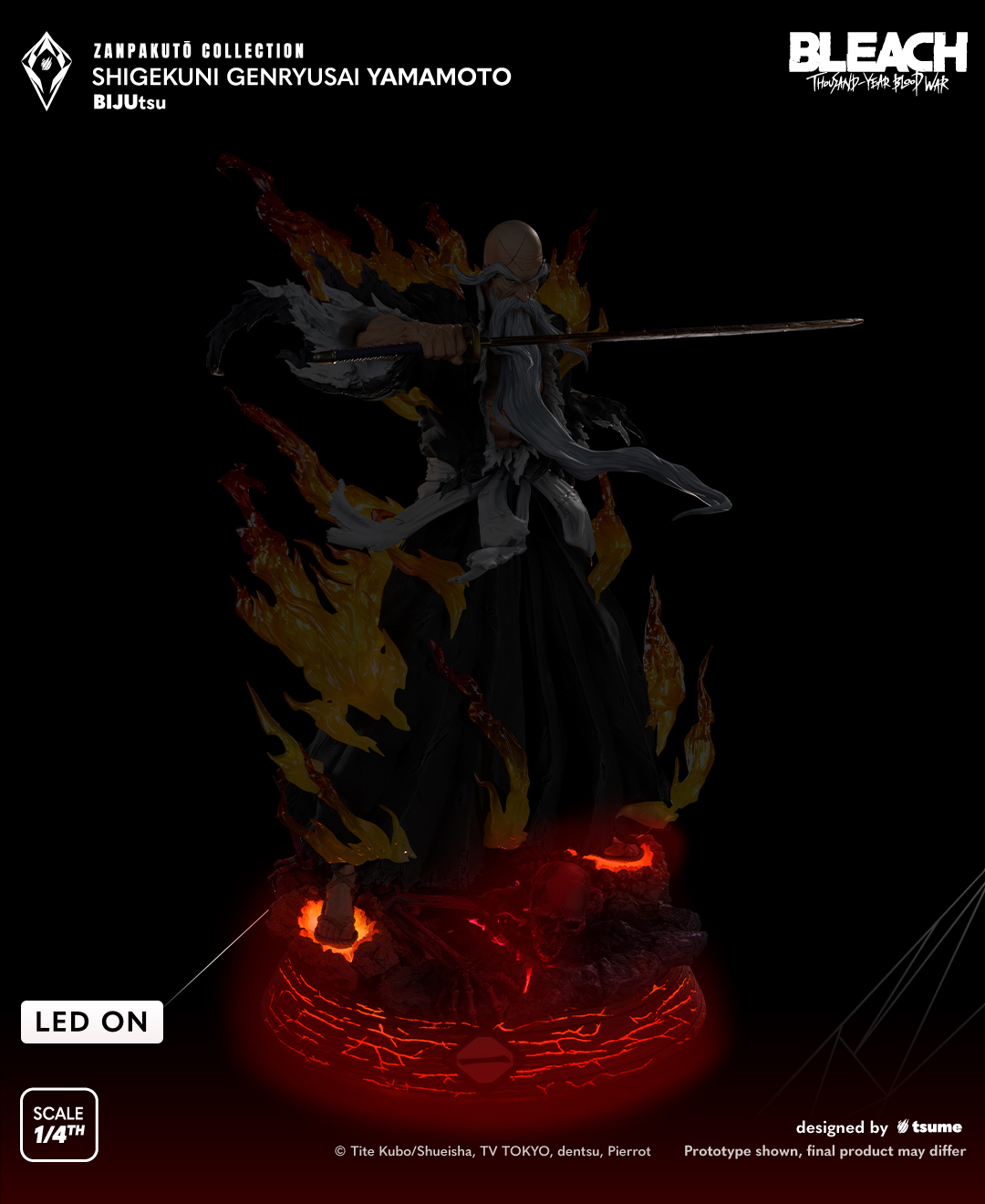 TSUME studio BLEACH 死神一番隊長山本元柳齋重國稚熱gk公仔模型