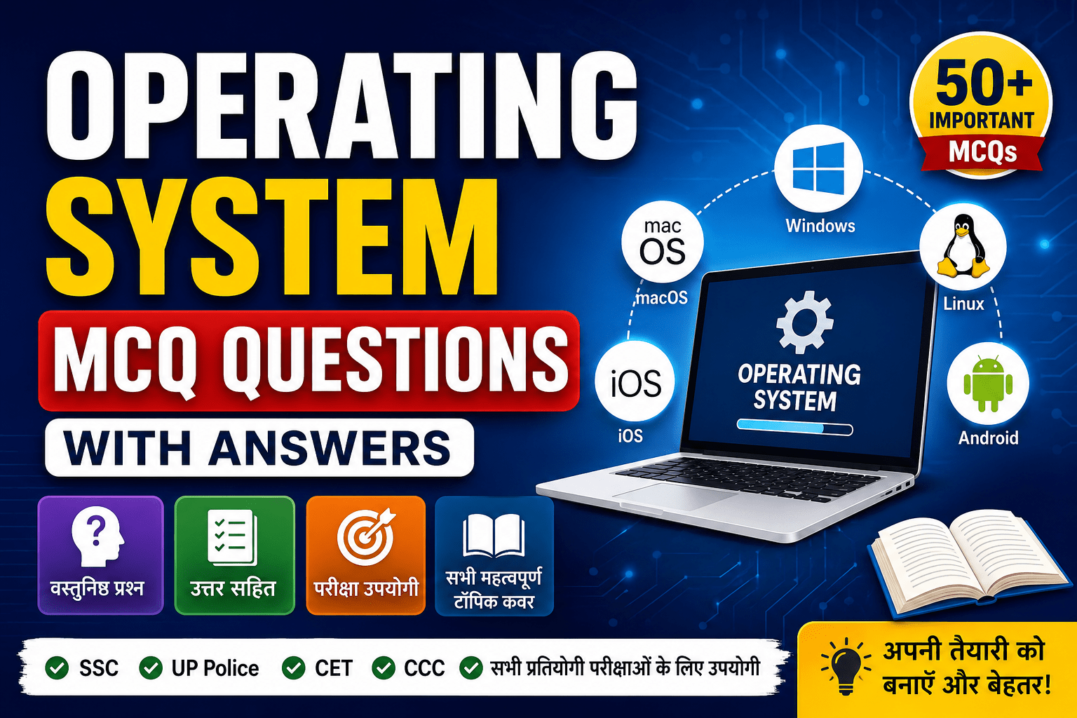 Computer Mock Test 2026: Operating System | MCQ Questions with Answers (Hindi)
