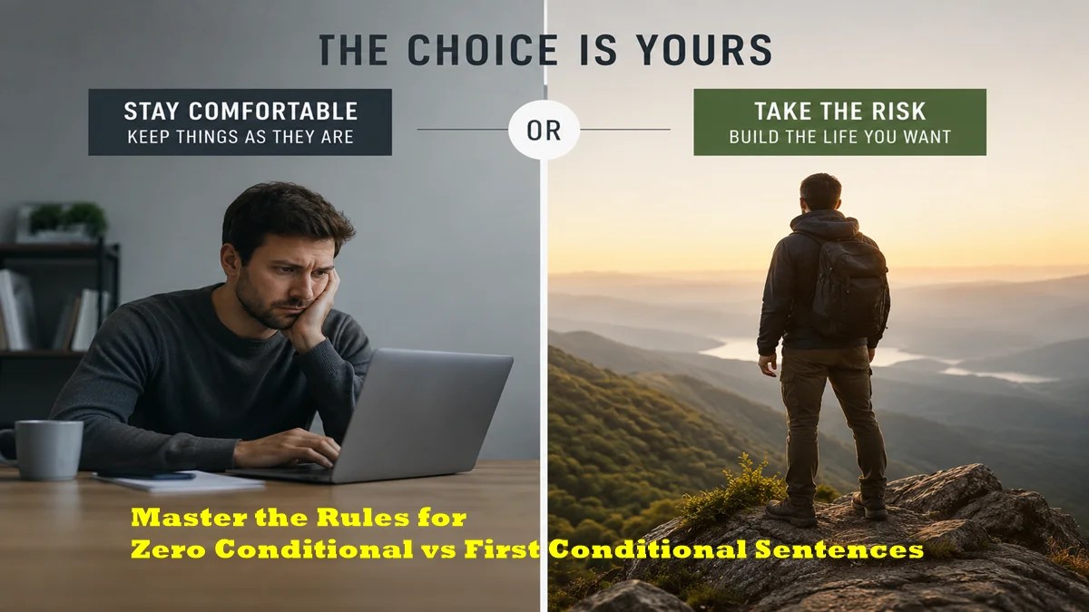 Zero Conditional vs First Conditional Sentences