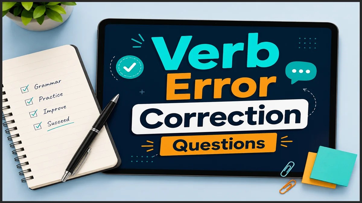 Verb Error Correction Questions