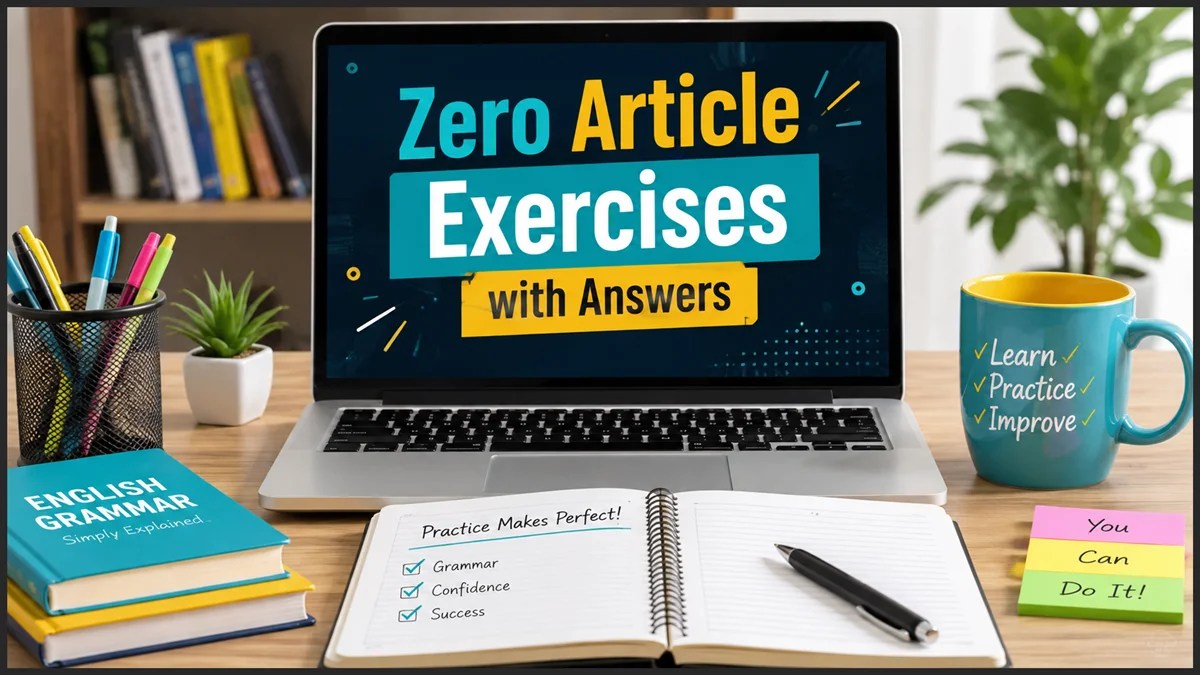 Zero Article Exercises with Answers