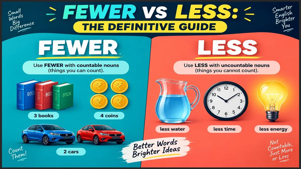 Fewer vs Less