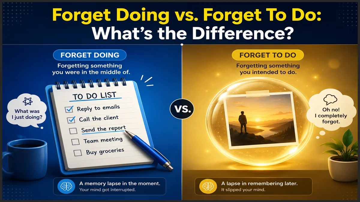 Forget Doing vs Forget To Do