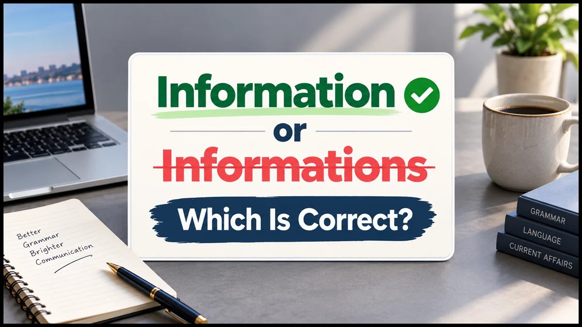Information or Informations Which Is Correct