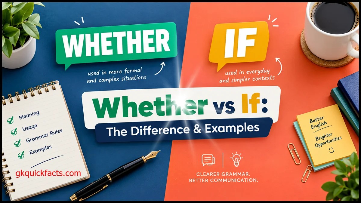 Whether vs If