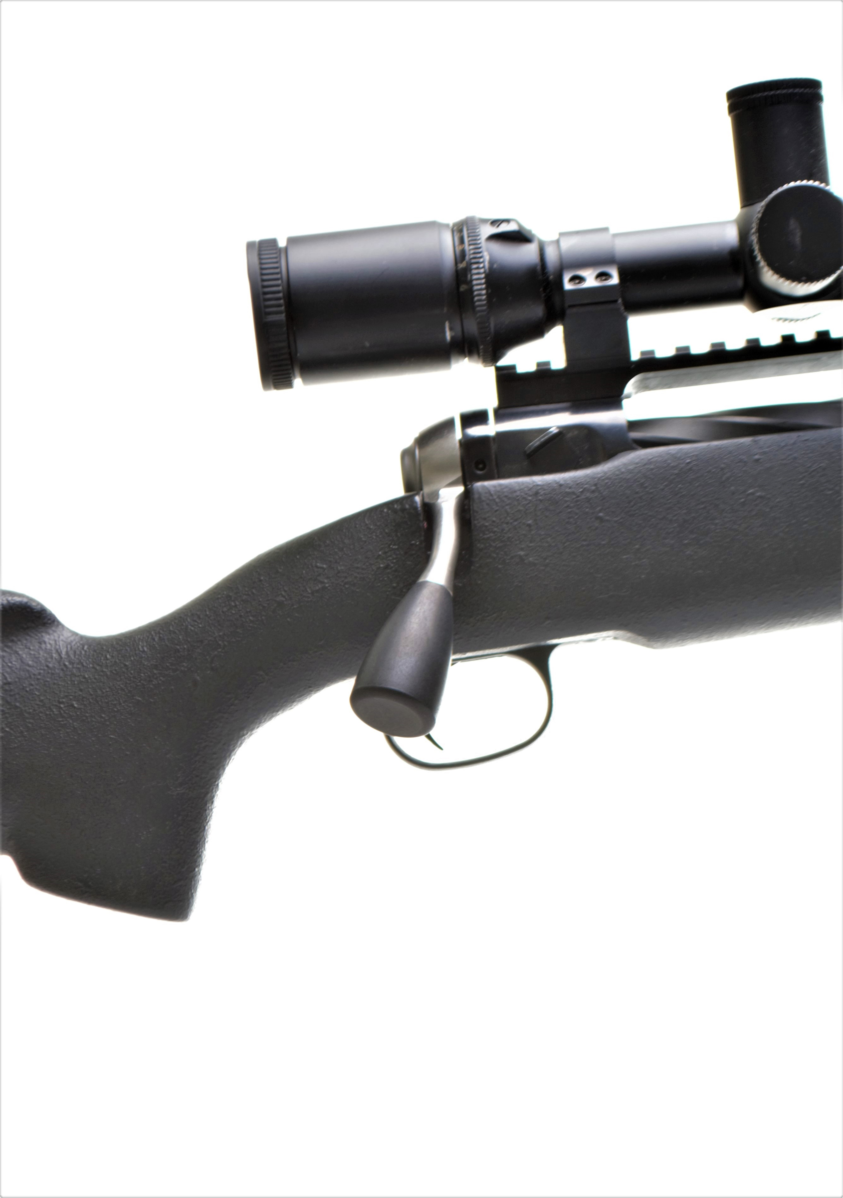 Savage 110 Round Back Profile RH Stainless Black Oversized Knob