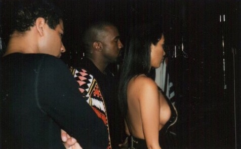 Kanye West and Kim Kardashian West