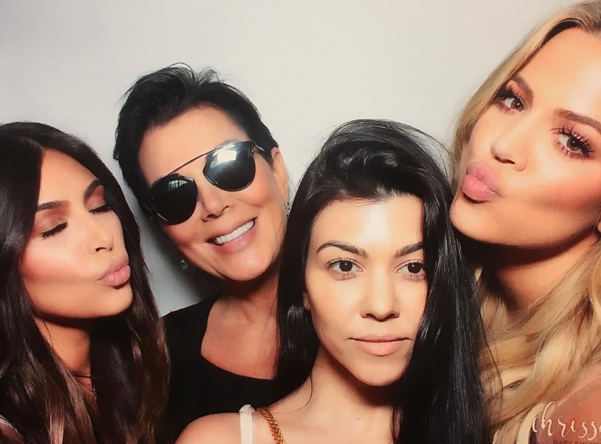 Kourtney Kardashian, Kris Jenner, Kim Kardashian West, and Khloe Kardashian At Chrissy Baby Shower
