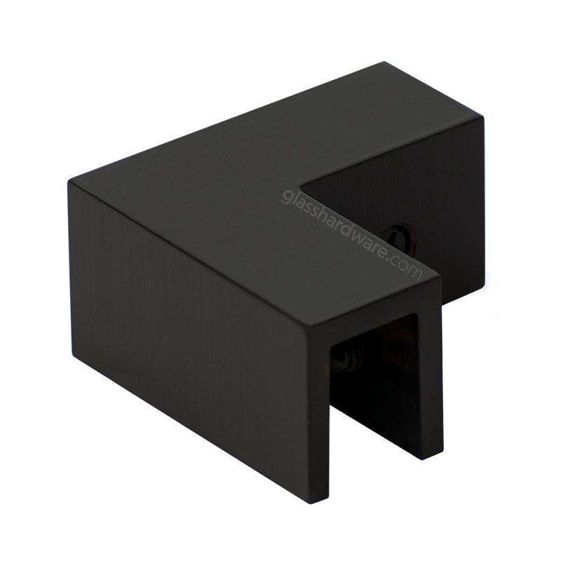 Glass-to-Glass 90 Degree Sleeve Over Clamp - Oil Rubbed Bronze