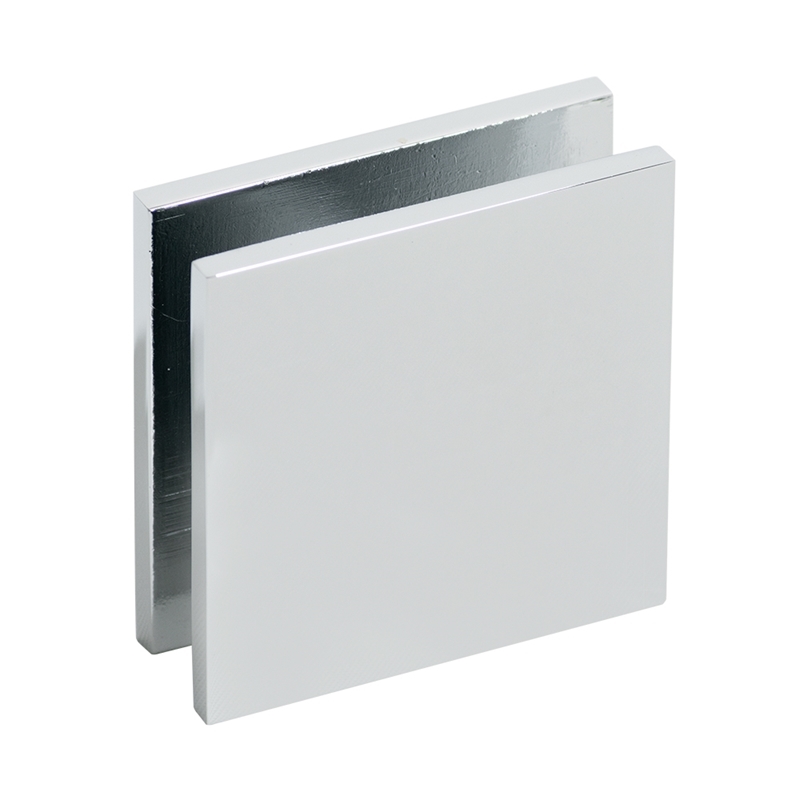 Glass Clip 2" x 2" - Chrome Finish
