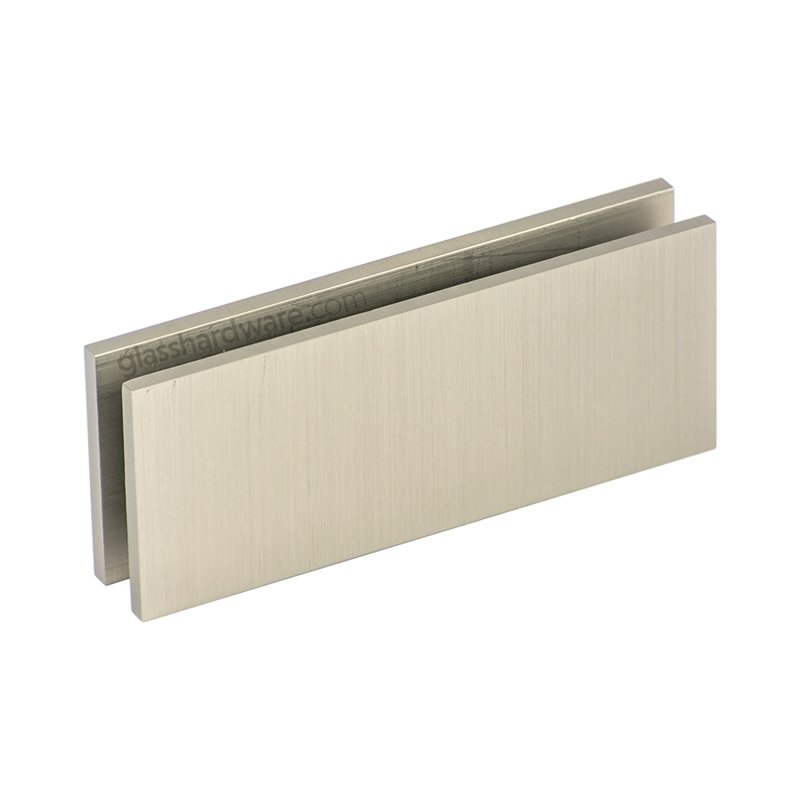 Heavy Duty Glass-to-Glass 180 Clip - Br Nickel