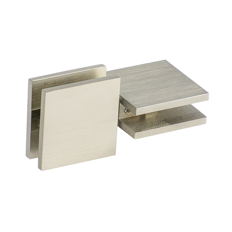 Glass-to-Glass 180 Movable Clip - Br Nickel