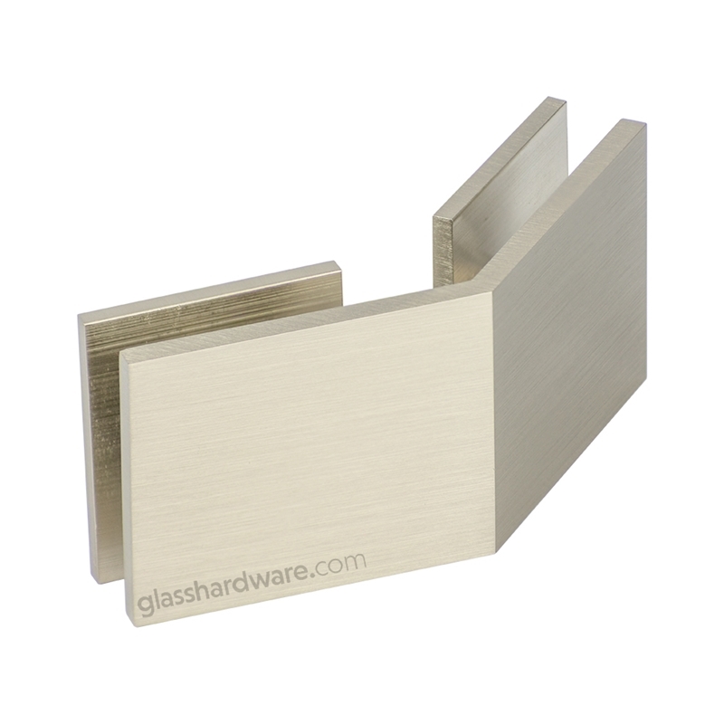 Heavy Duty Glass-to-Glass 135 Clip - Br Nickel