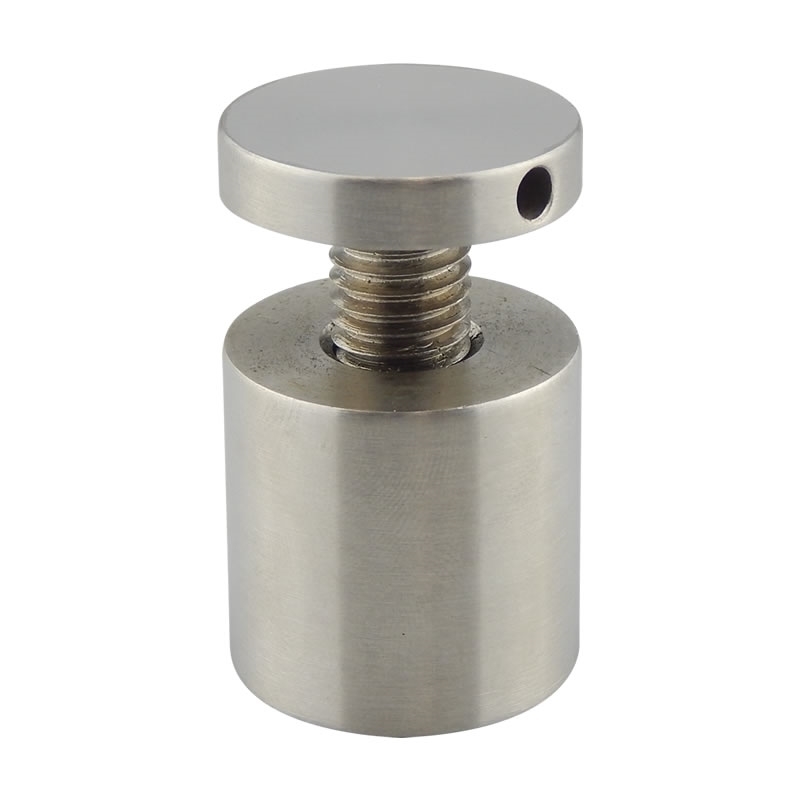 Glass Display Standoff 1" length - Br Nickel Finish