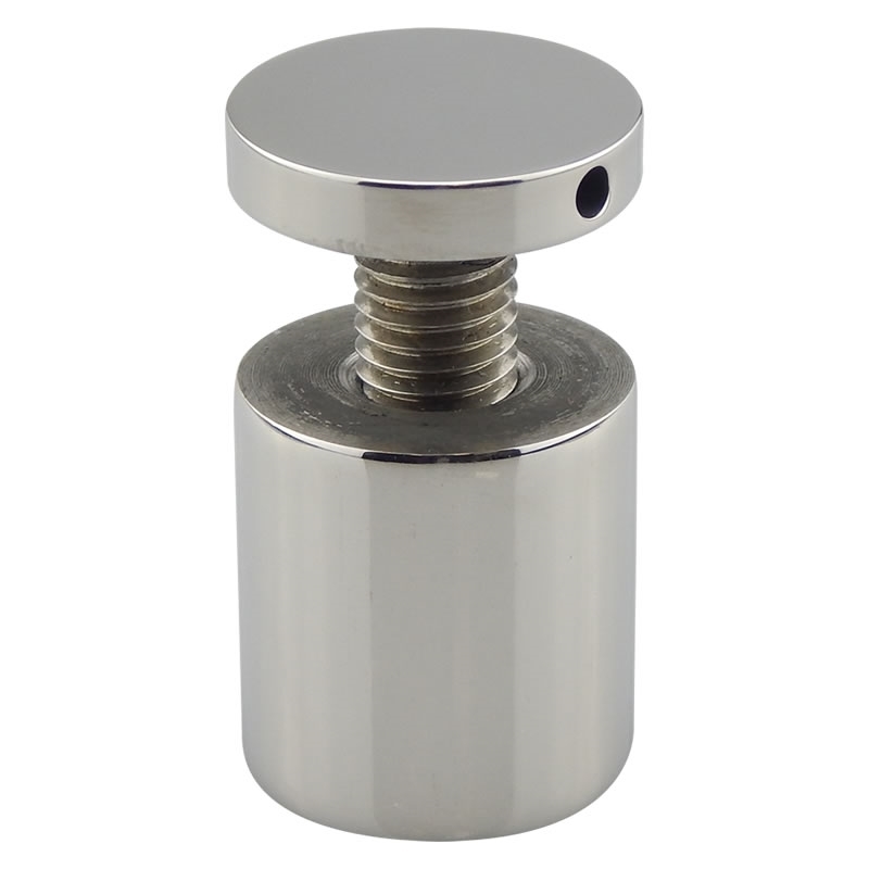 Glass Display Standoff 1" length - Chrome Finish