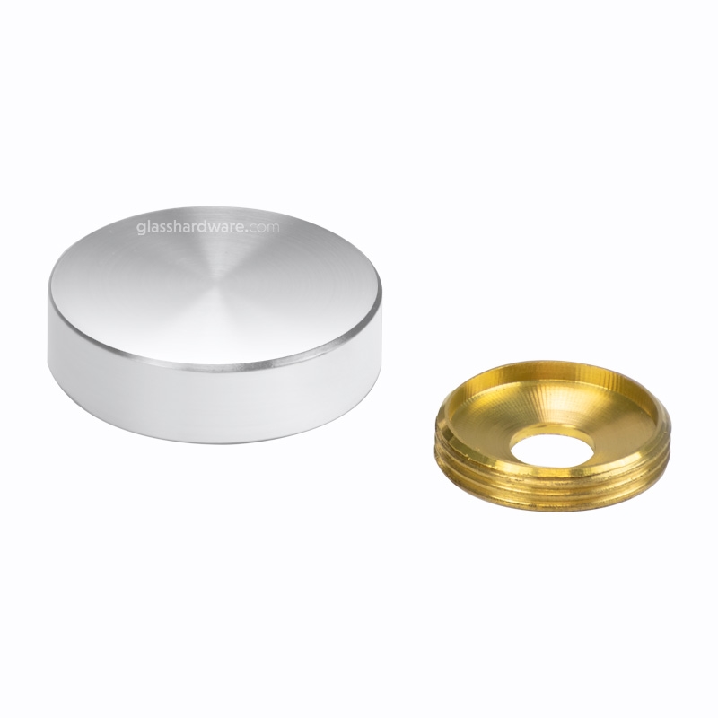 Decorative Brass Screw Cap - Chrome Finish