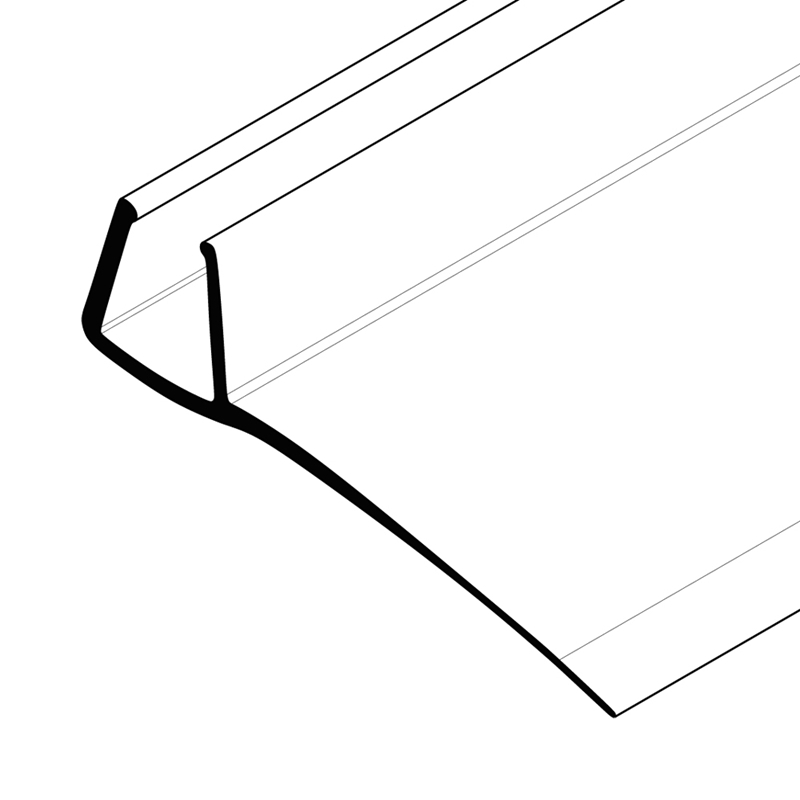 95" Translucent Seal for Sliding System 1-1/2" Gap - Image 2