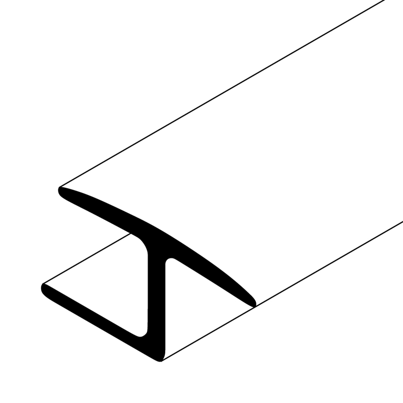 95" Glass-to-Glass 180deg. "Soft" Stop Seal for 3/8" - Image 2