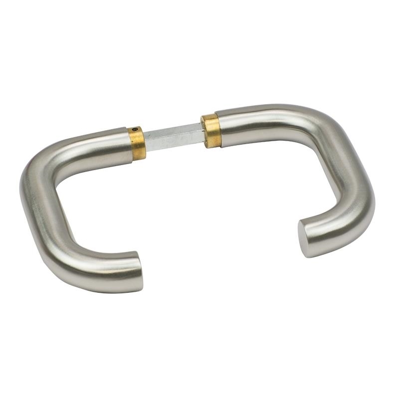 Lever Handle Tubular Style Set - Brushed Stainless