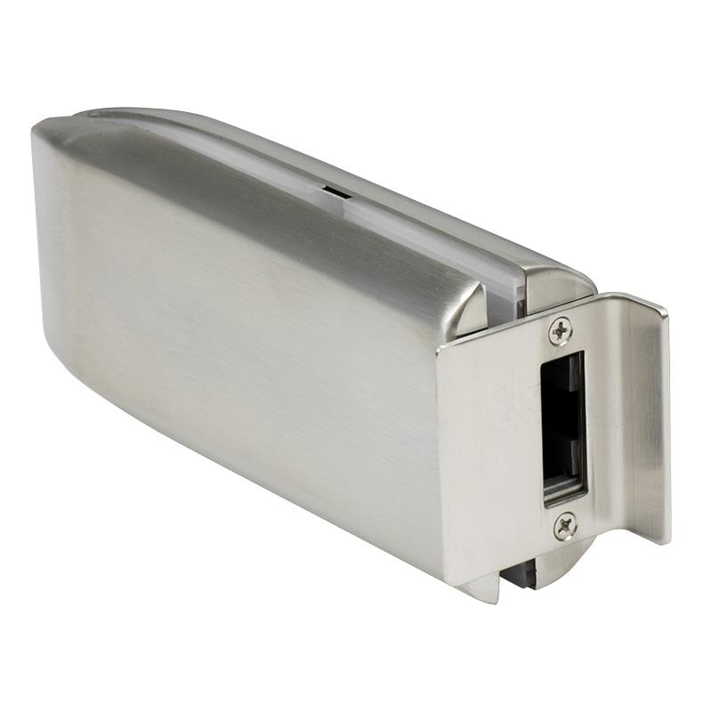 Glass Mount Latch Keeper - Brushed Stainless