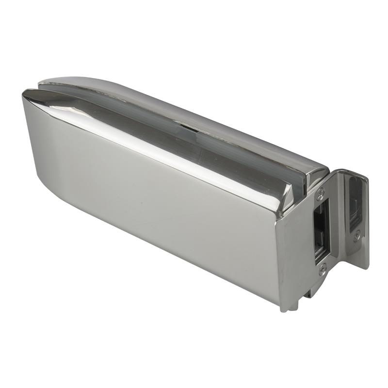 Glass Mount Latch Keeper - Polished Stainless