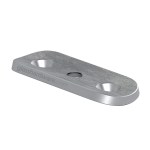 Mounting Plate For Round Tubes – Brushed Stainless