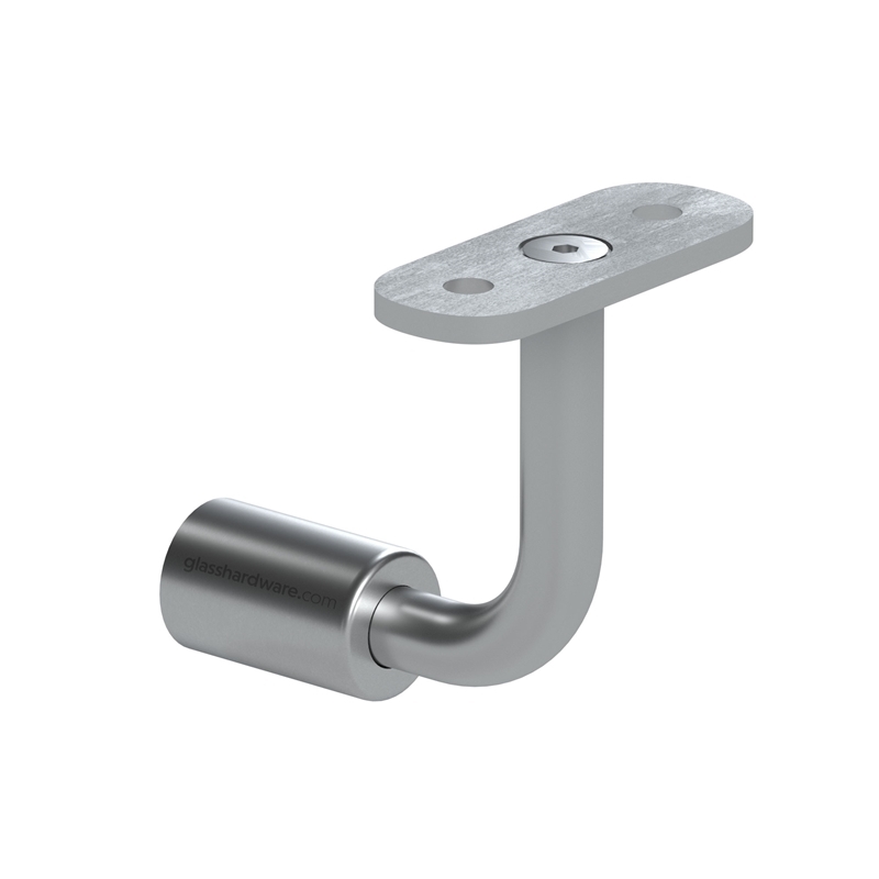 316 S.S Handrail Support For Square Post. - Brushed Stainless