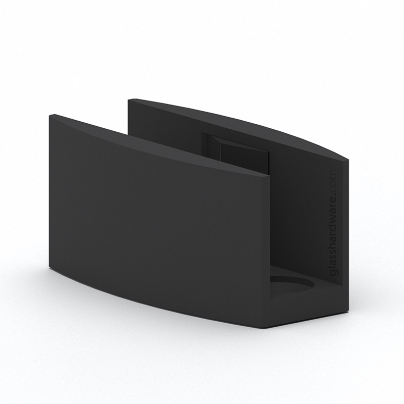 Sliding System Adjustable Floor Guide - Matte Black