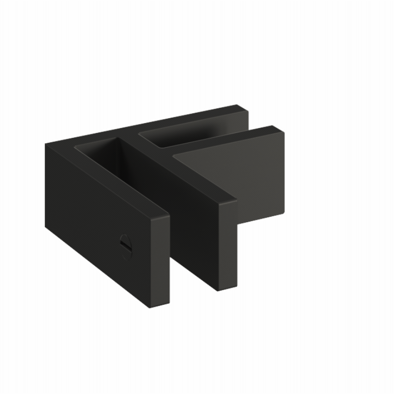 90 Degree Glass Bracing Clamp - Matte Black - Image 2