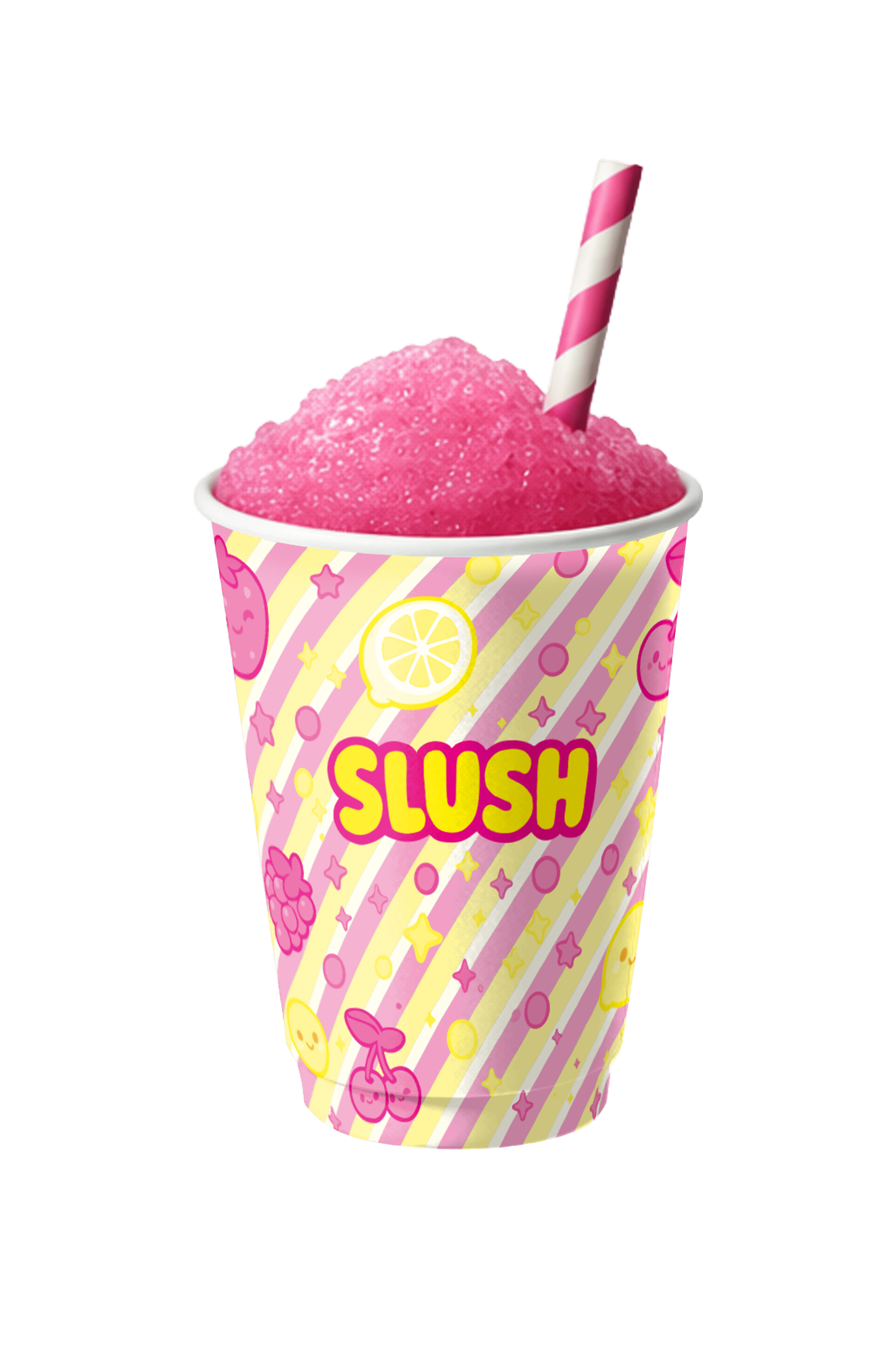 Jorgubbsslush i slushmugg