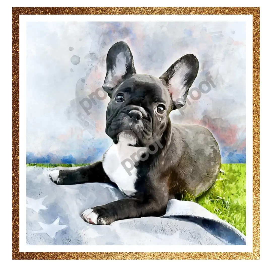 dog in frame