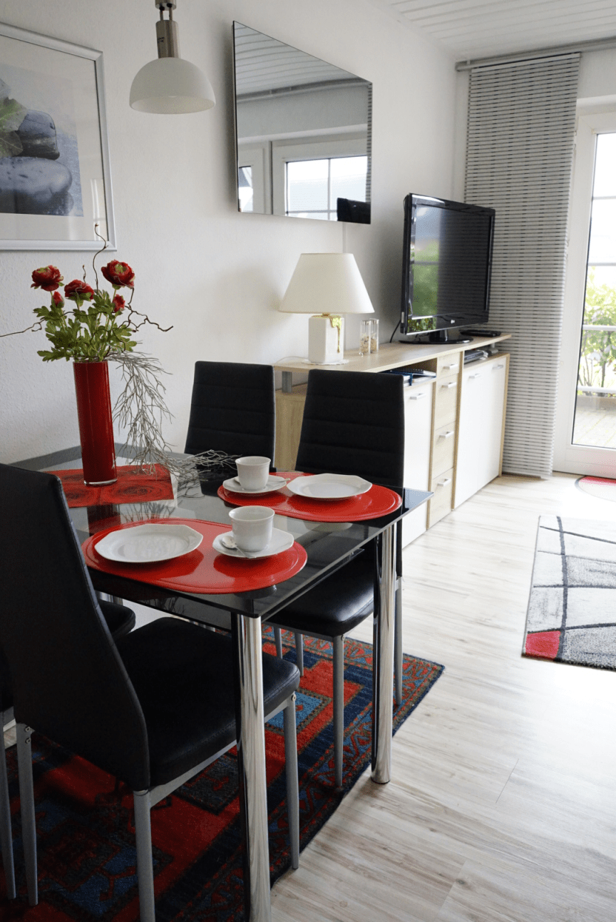 farblich schön abgestimmte Essecke