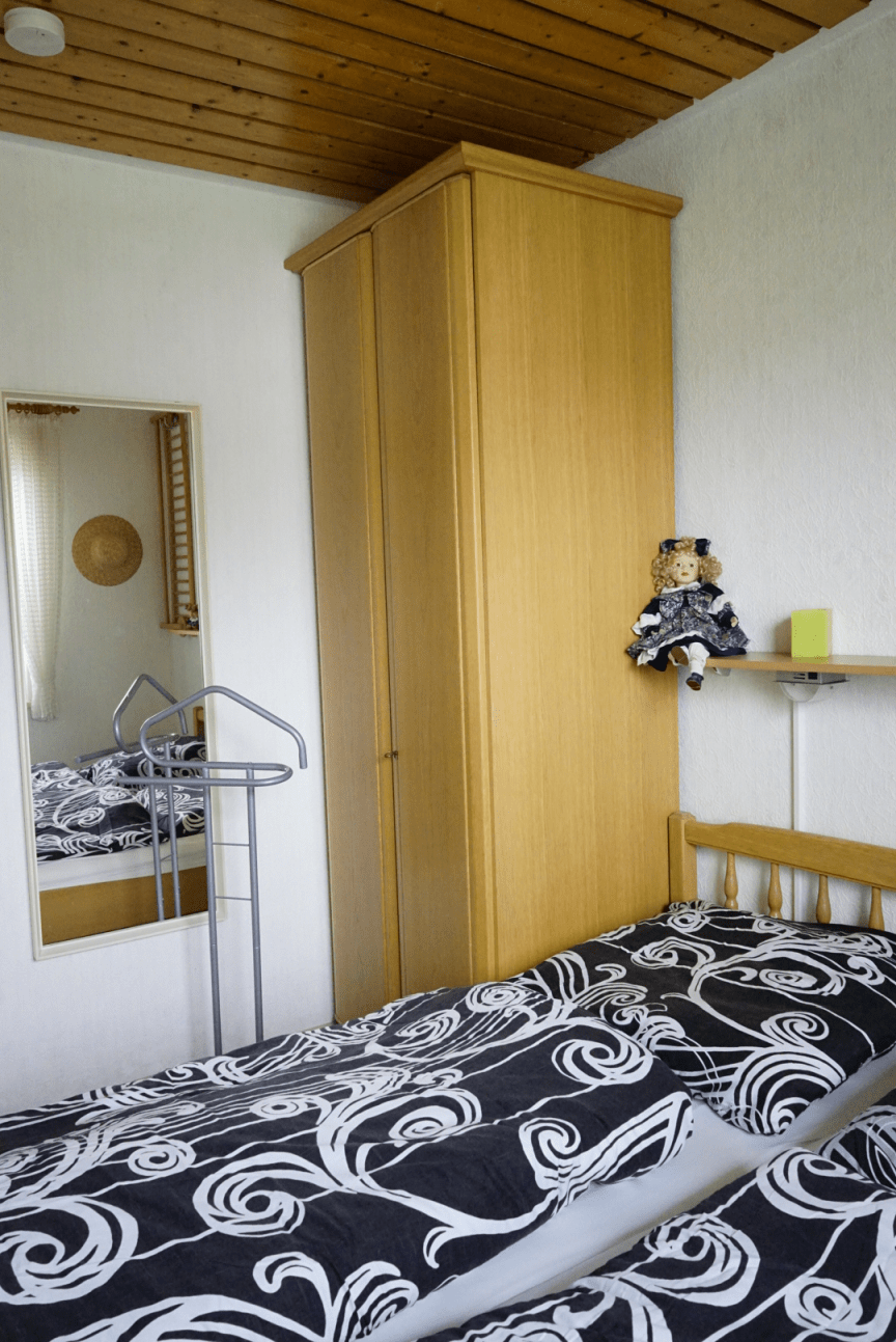 Schränke im Schlafzimmer, viel Stauraum