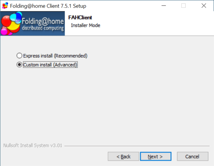 FAHClient Custom Install
