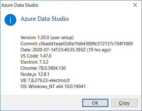 July 2020 Release of Azure Data Studio - Glenn's SQL Server Performance
