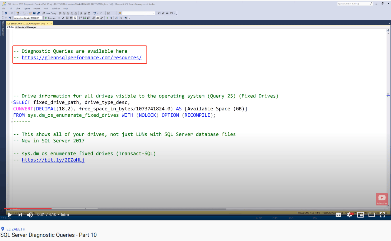 SQL Server Diagnostic Queries – Part 10 - Glenn's SQL Server Performance