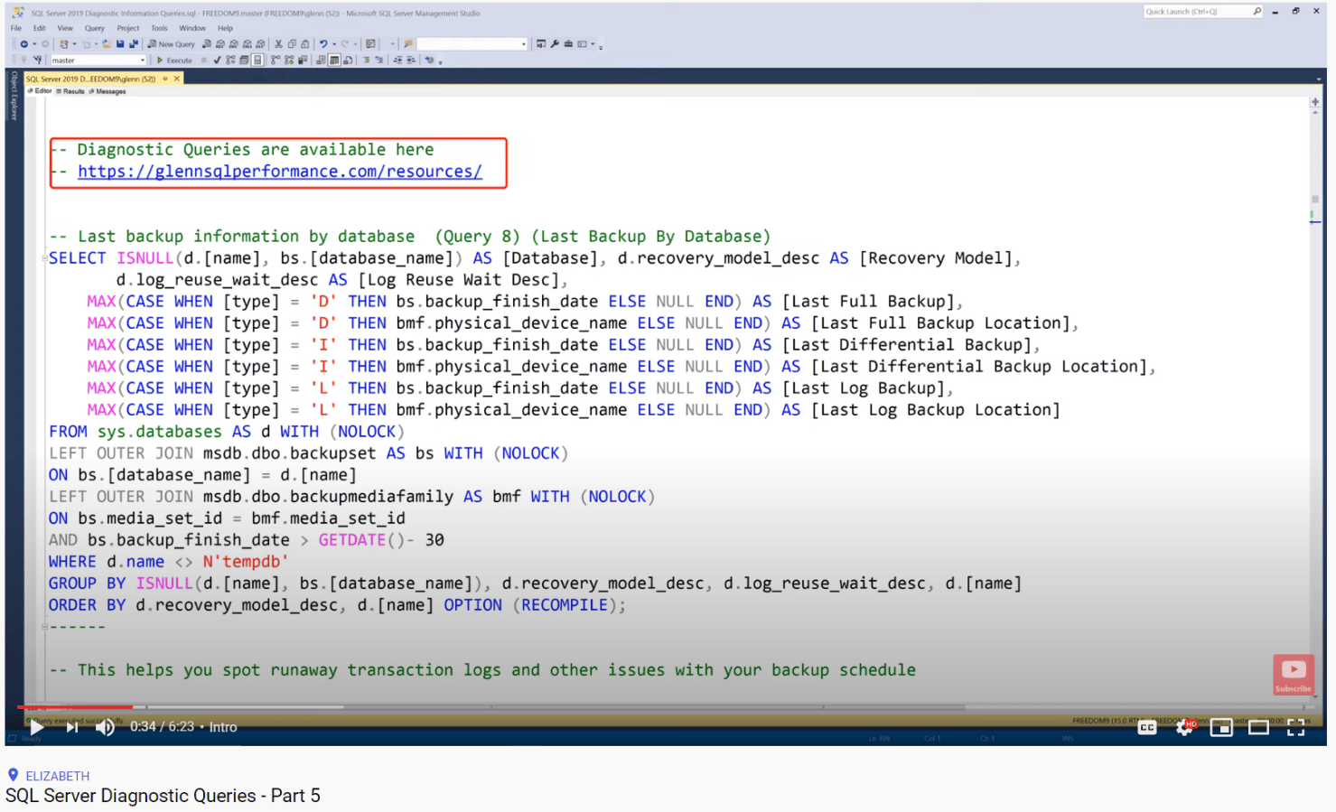 SQL Server Diagnostic Queries – Part 5 - Glenn's SQL Server Performance