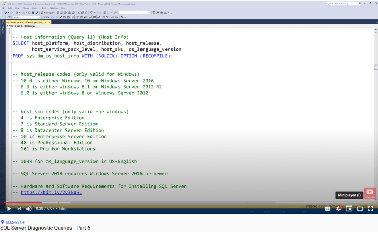 SQL Server Diagnostic Queries - Part 6
