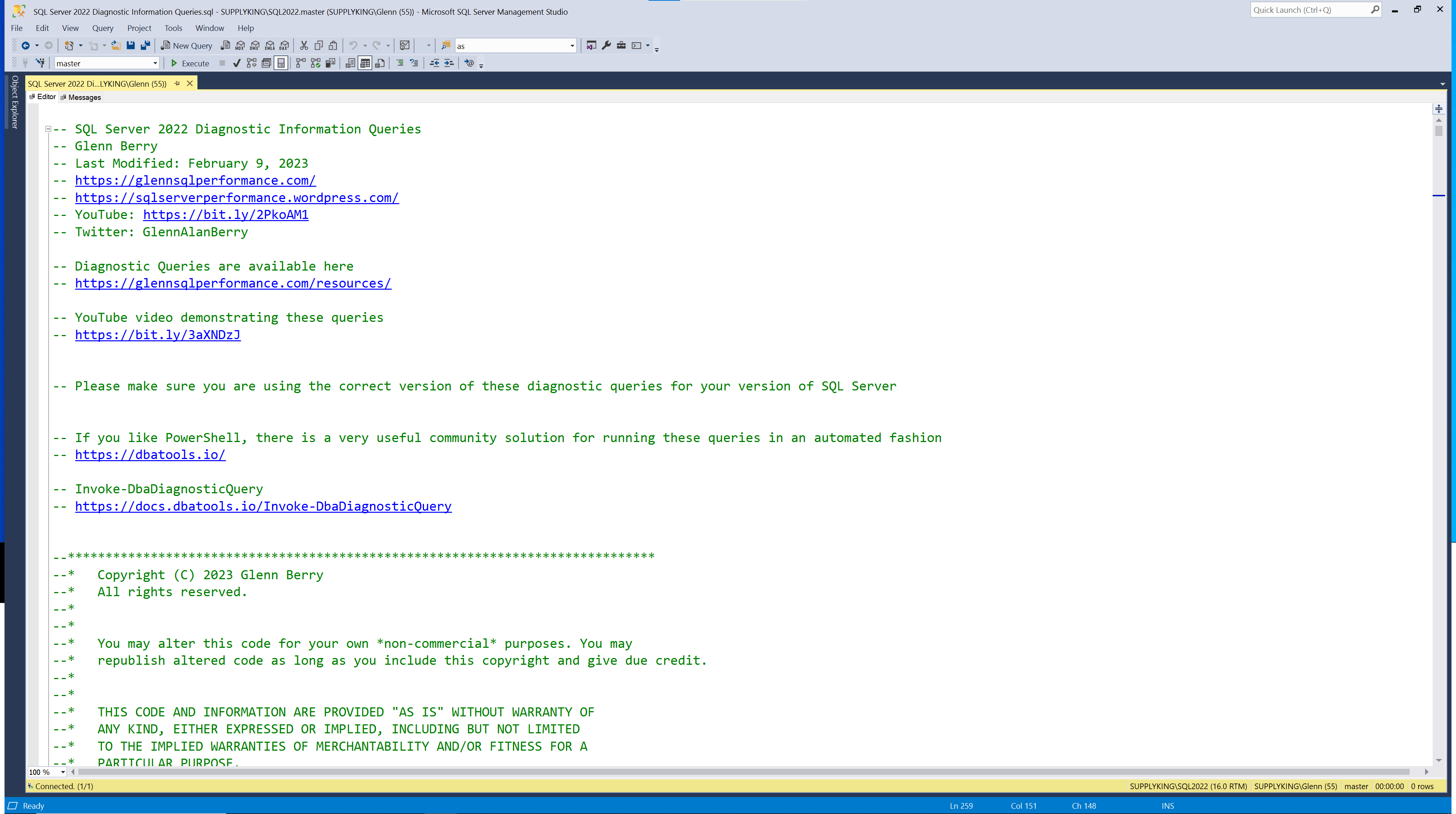 SQL Server Diagnostic Information Queries for February 2023 - Glenn's ...