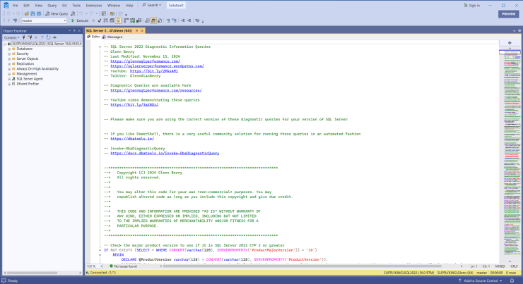 SQL Server Diagnostic Queries