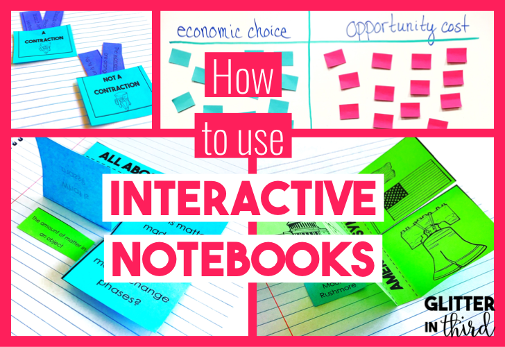In reading or math, i like interactive notebooks to be a center or station activity. How To Use An Interactive Notebook Glitter In Third