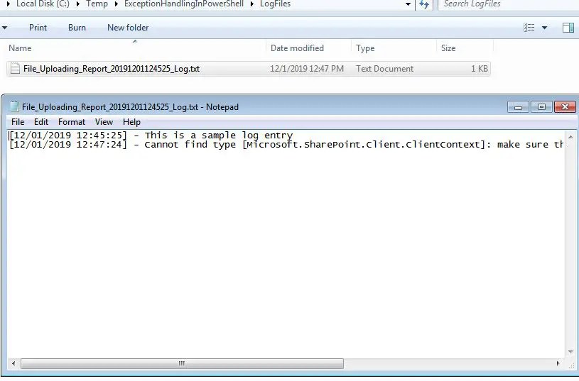 Error exception handling in PowerShell Try catch finally 3 blocks