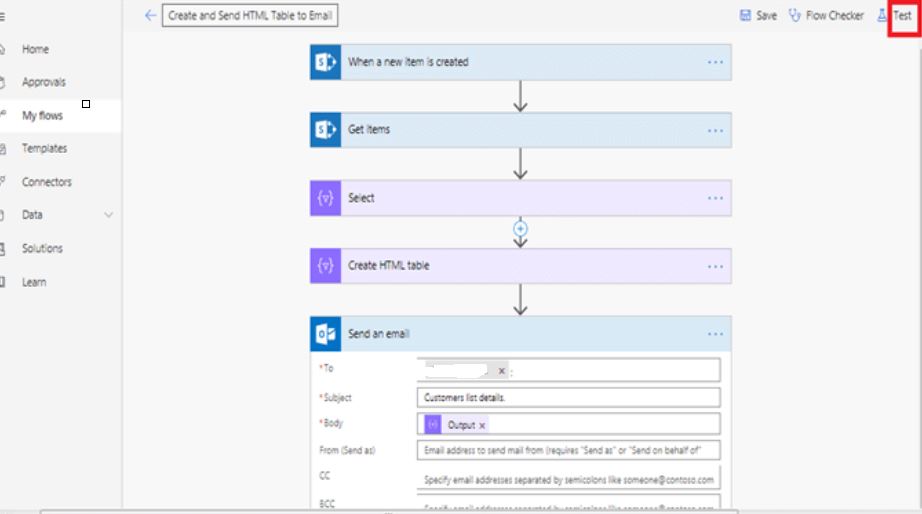 HTML Table in Power Automate: Best way to learn HTML table formatting using Power Automate step by step 23 Send an email office 365 outlook configuration Output in Microsoft flow power automate
