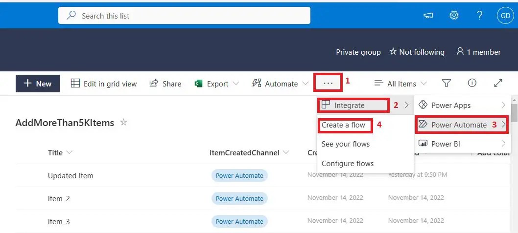 Trigger Power Automate for a Selected Item in SharePoint Online to ...