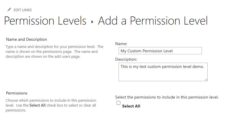 Best Way Create Custom Permission Levels in SharePoint Online Step by Step 6 Create custom permission level in SharePoint Online