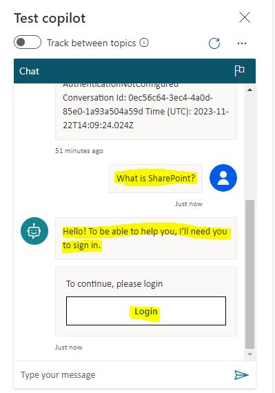 Microsoft Copilot Studio: How to Get Started Step by Step 24 Login in Coplilot chat GPT