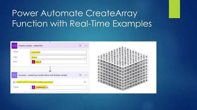 Power Automate CreateArray Function with Real-Time Examples 1 Power Automate CreateArray Function with Real-Time Examples