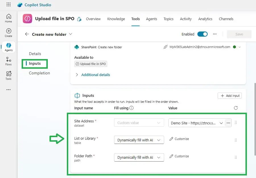 On The Fly Create Folder Using Copilot Agent And Upload Multiple Files in SharePoint 6 Dynamically Create Folder Using Copilot Agent