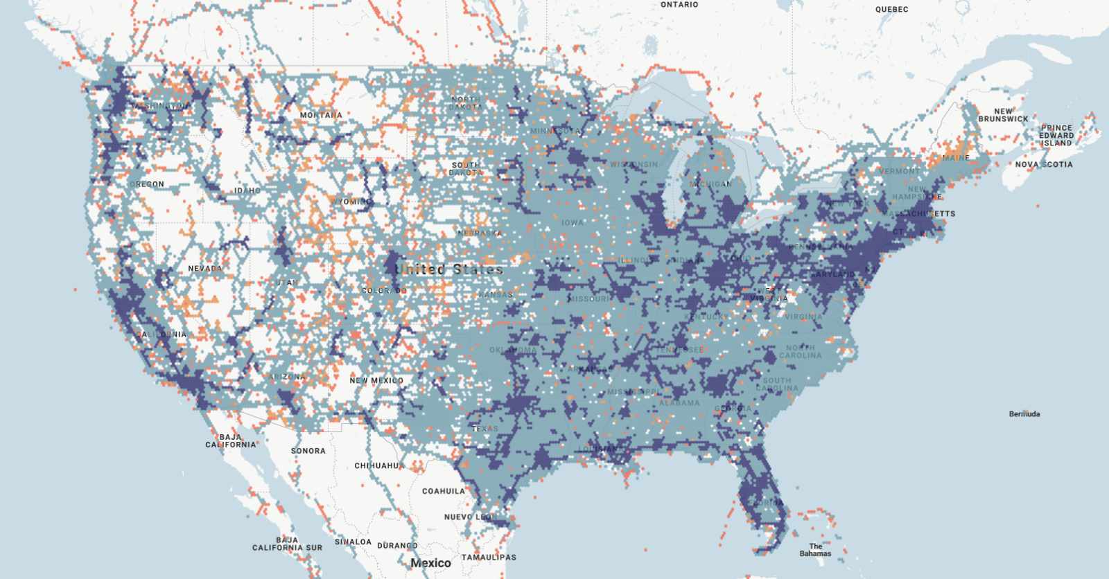 Navigating The Network AT T S Coverage Map Polar Att Coverage Map 