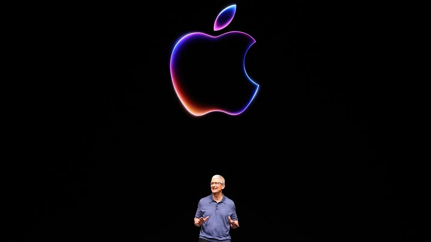 Apple CEO Tim Cook at the Worldwide Developers Conference on June 10.